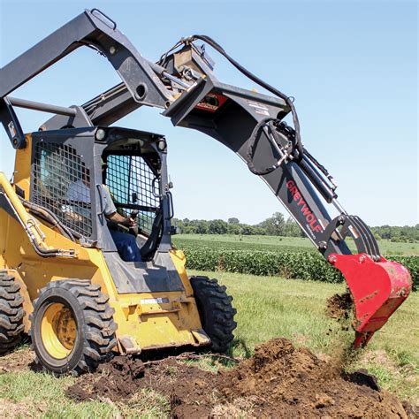 skid steer and backhoe|backhoe attachments for skid steer.